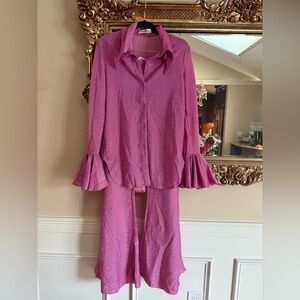 Chic Pink Women's Pajama Set